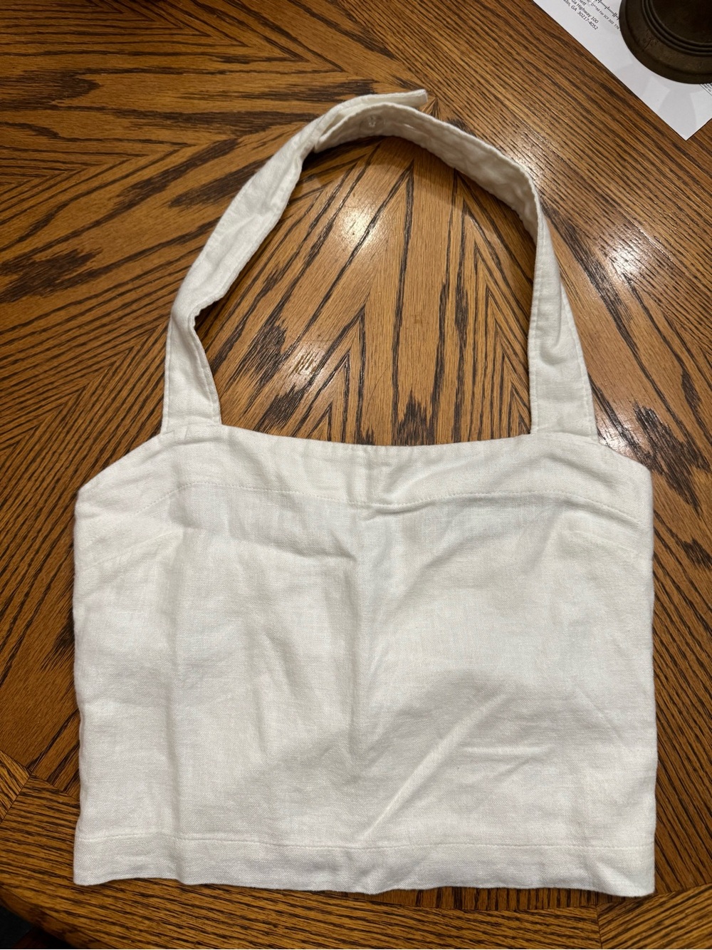 Abercrombie & Fitch White Halter Top